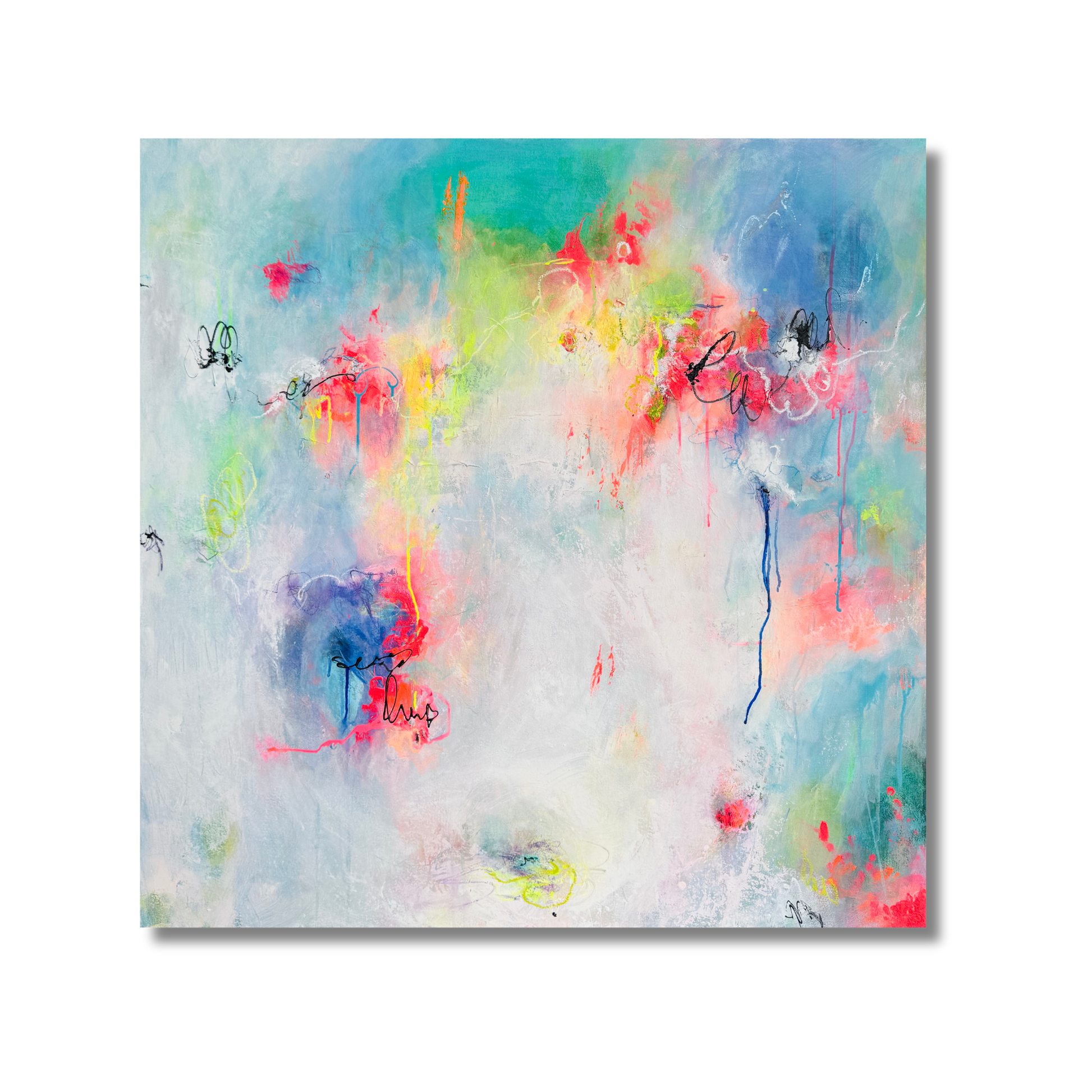 Diversity Vielfalt bunt türkis koralle Aquatisch neonorange neongelb blau