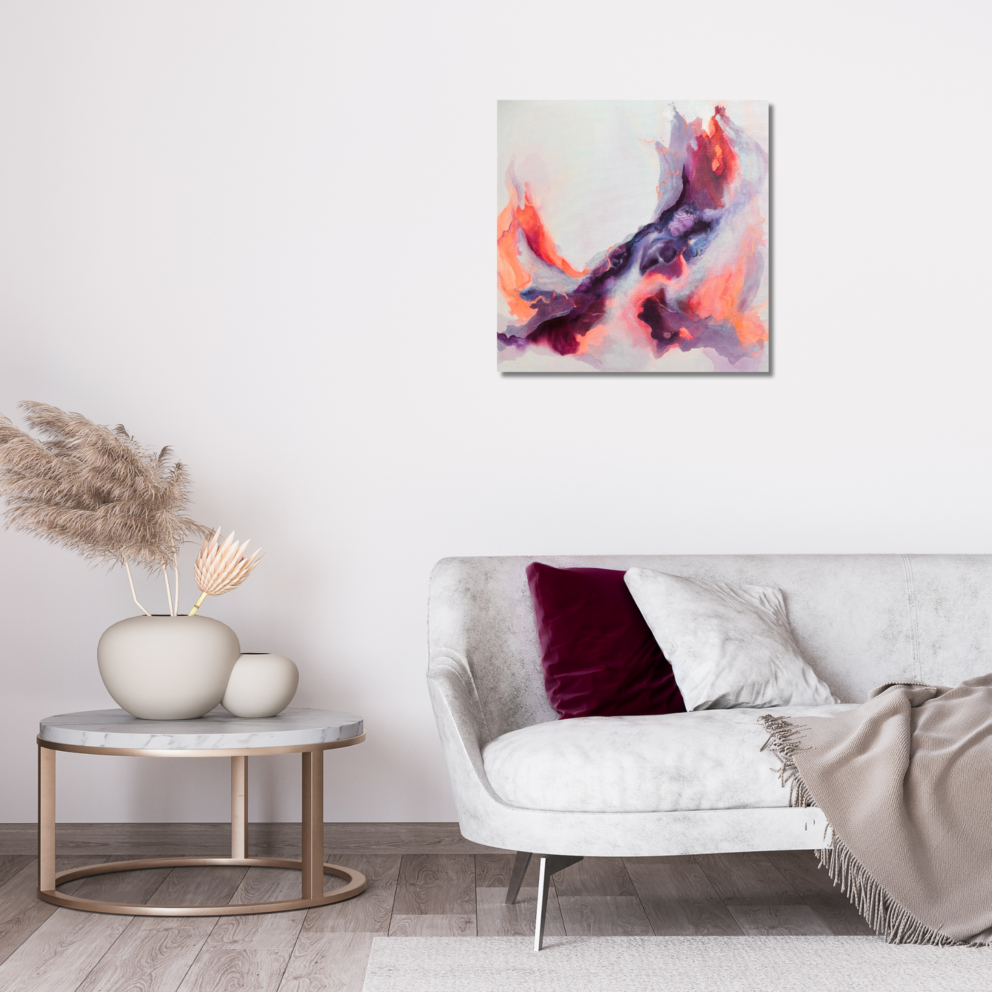 "Metamorphose 5" Acryl auf Leinwand, Größe: 60 x 60 x 4,0 cm (BxHxT)