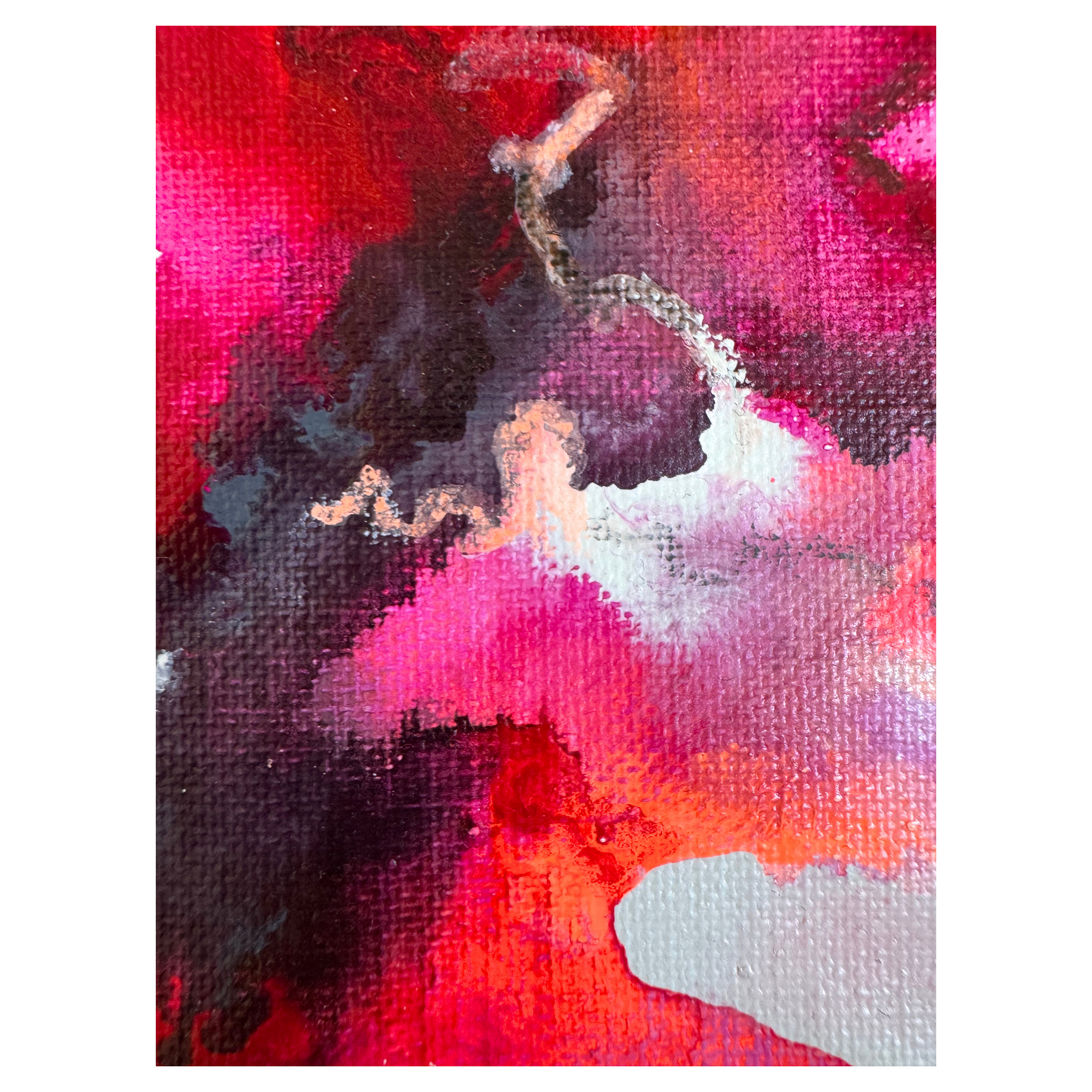 "Transformation S 13" Mixed Media auf unbespannter Leinwand, Größe: 20 x 30 cm (BxH)