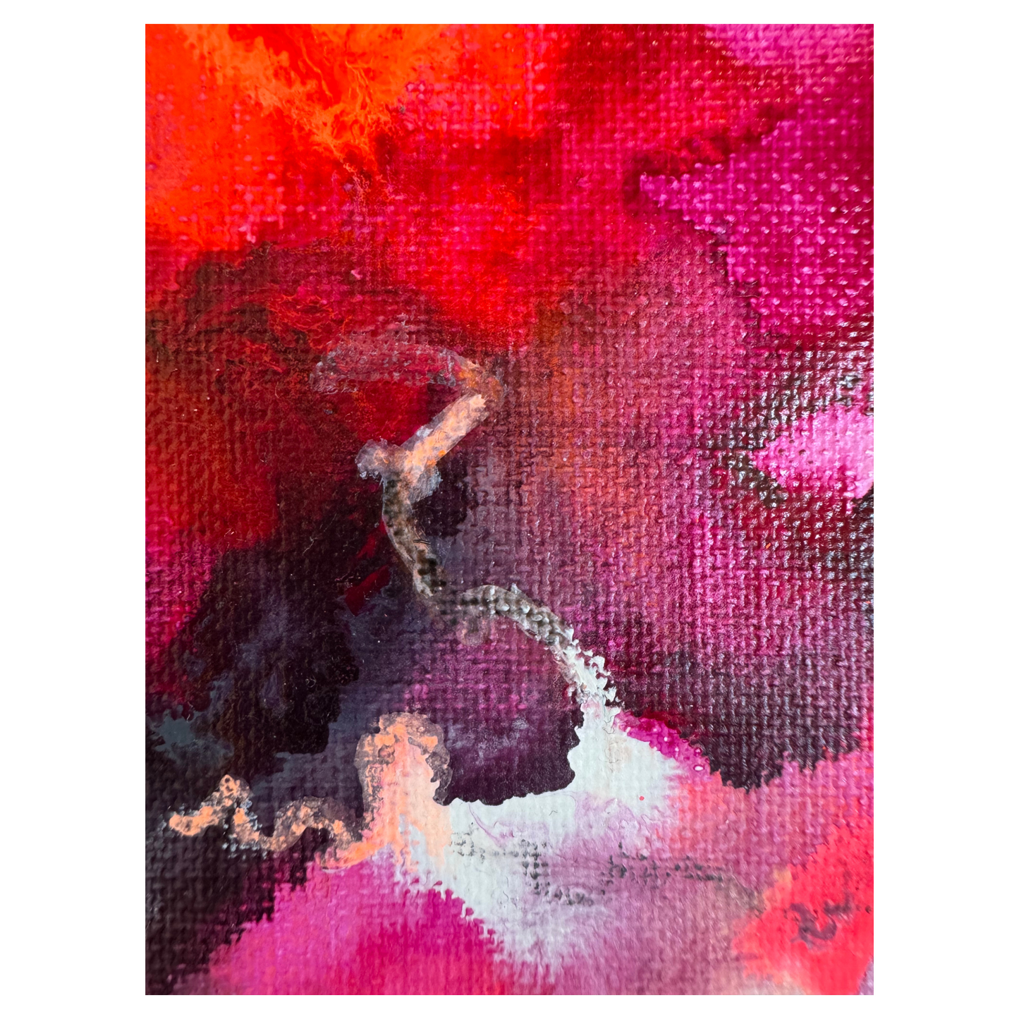 "Transformation S 13" Mixed Media auf unbespannter Leinwand, Größe: 20 x 30 cm (BxH)