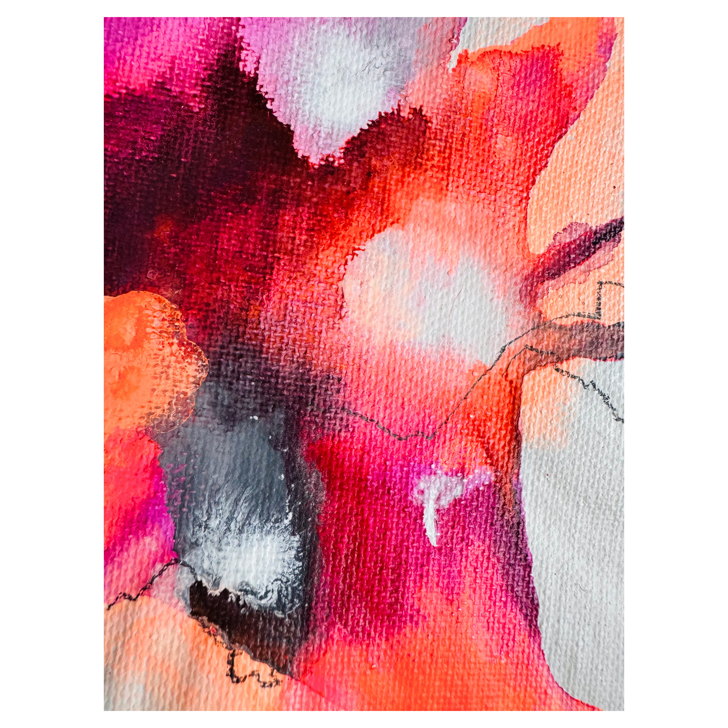 "Transformation S 14" Mixed Media auf unbespannter Leinwand, Größe: 20 x 30 cm (BxH)