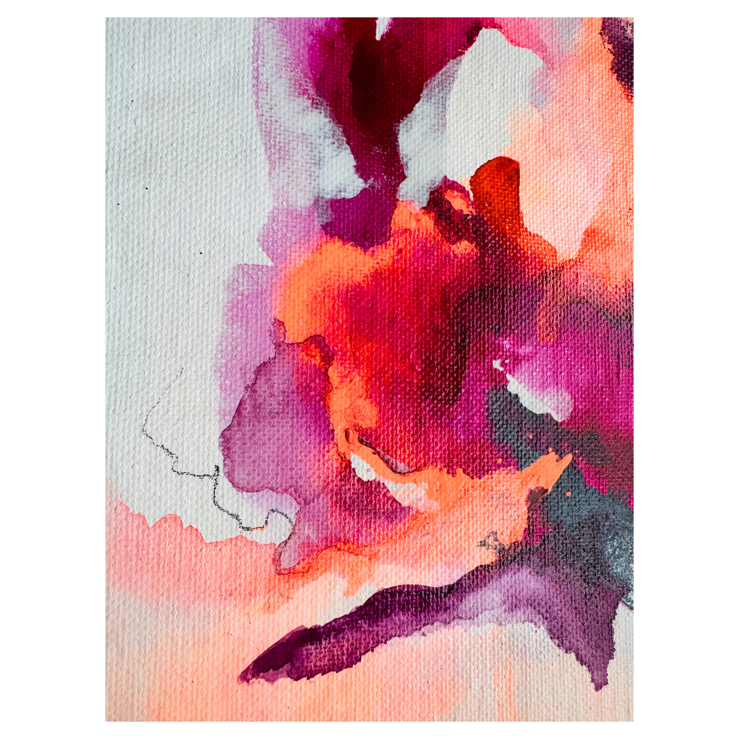 "Transformation S 15" Mixed Media auf unbespannter Leinwand, Größe: 20 x 30 cm (BxH)