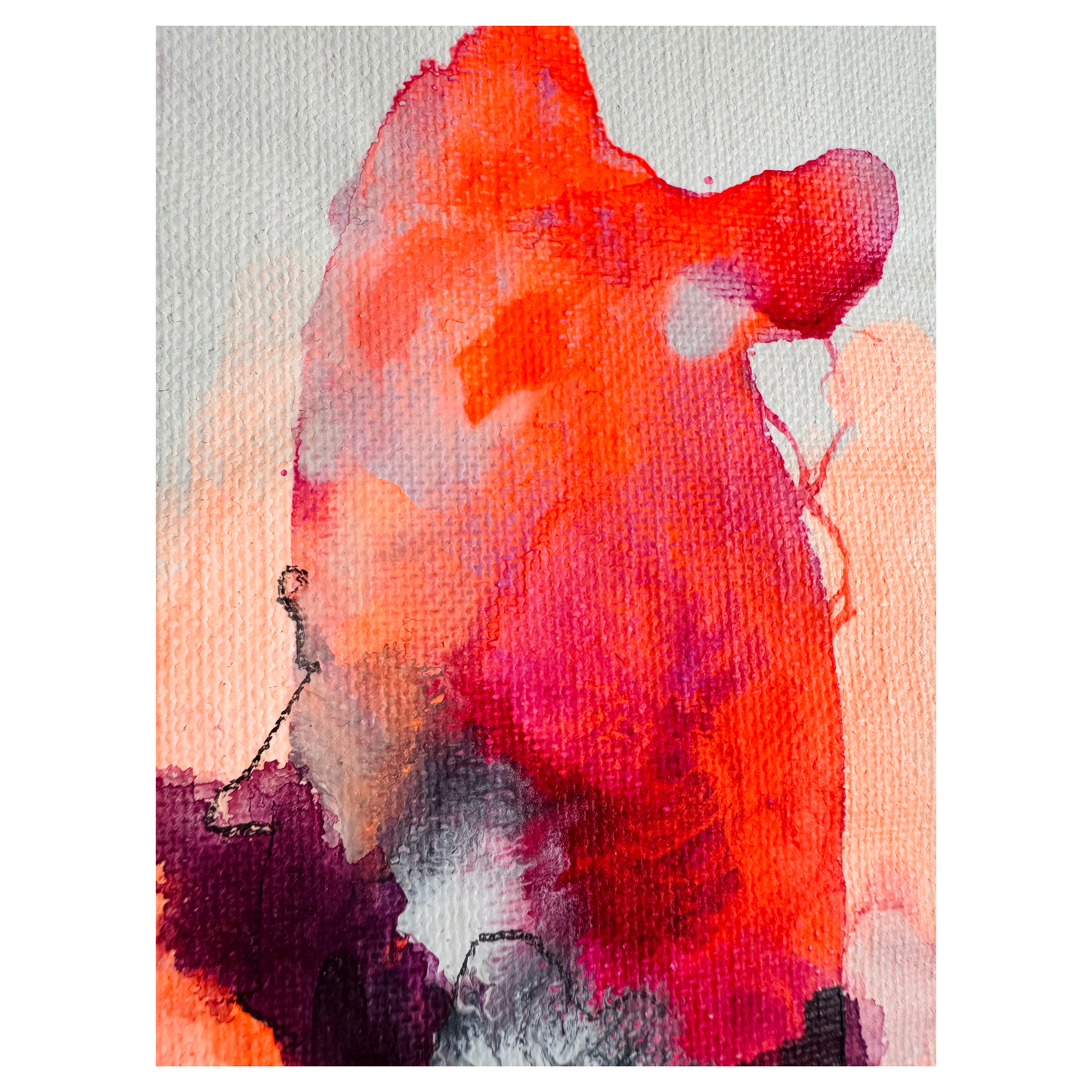 "Transformation S 15" Mixed Media auf unbespannter Leinwand, Größe: 20 x 30 cm (BxH)