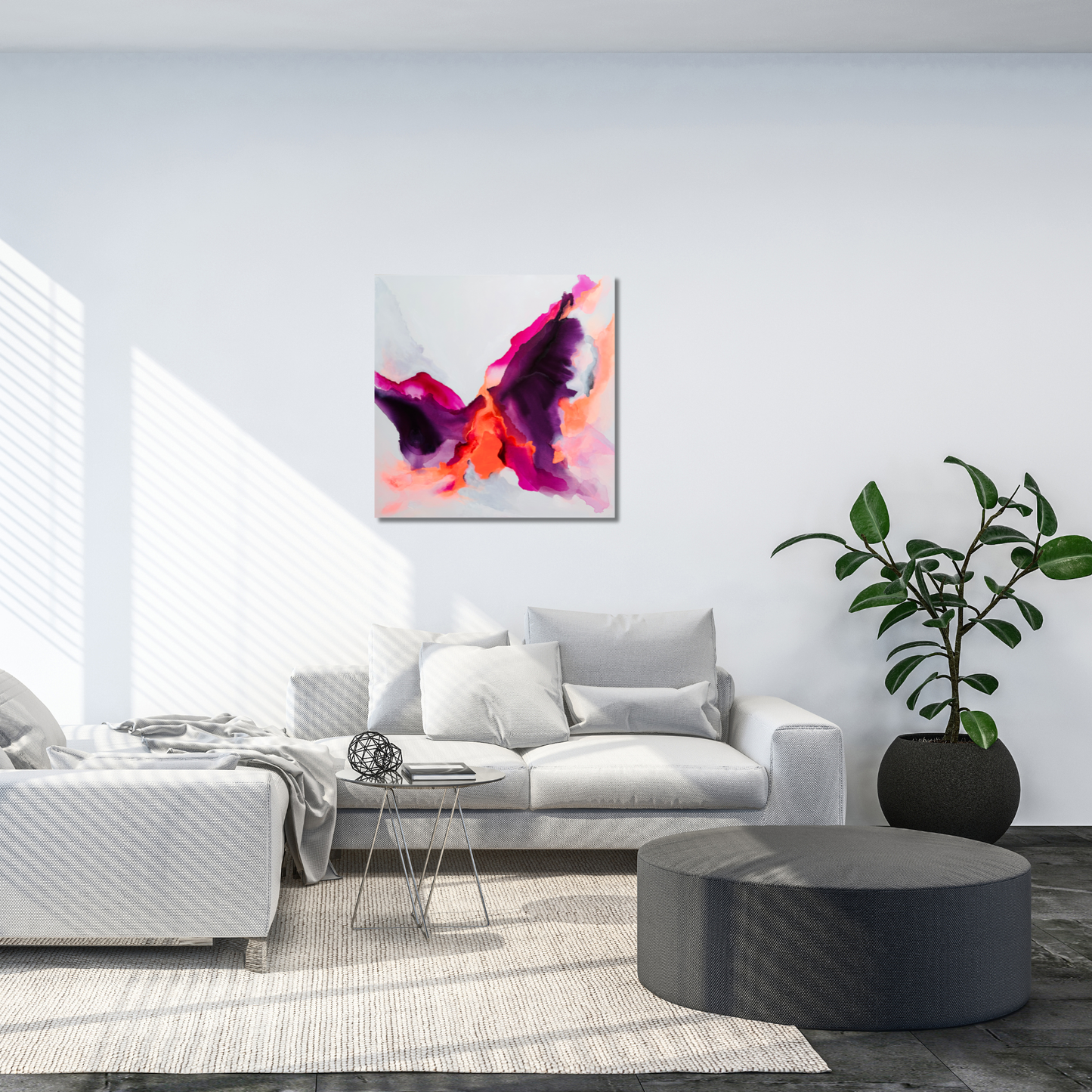 "Metamorphose 6" Acryl auf Leinwand, Größe: 80 x 80 x 4,0 cm (BxHxT)