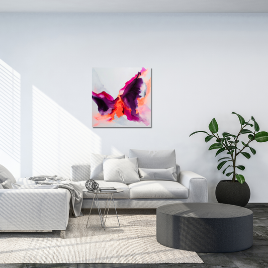 "Metamorphose 6" Acryl auf Leinwand, Größe: 80 x 80 x 4,0 cm (BxHxT)