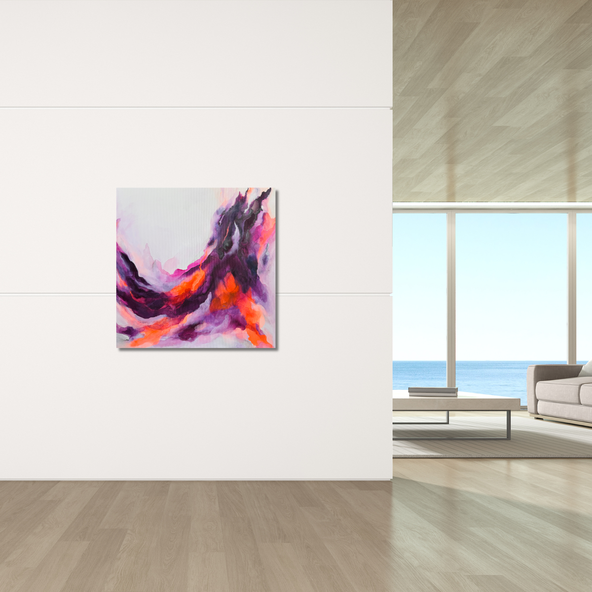 "Metamorphose 7" Acryl auf Leinwand, Größe: 80 x 80 x 4,0 cm (BxHxT)