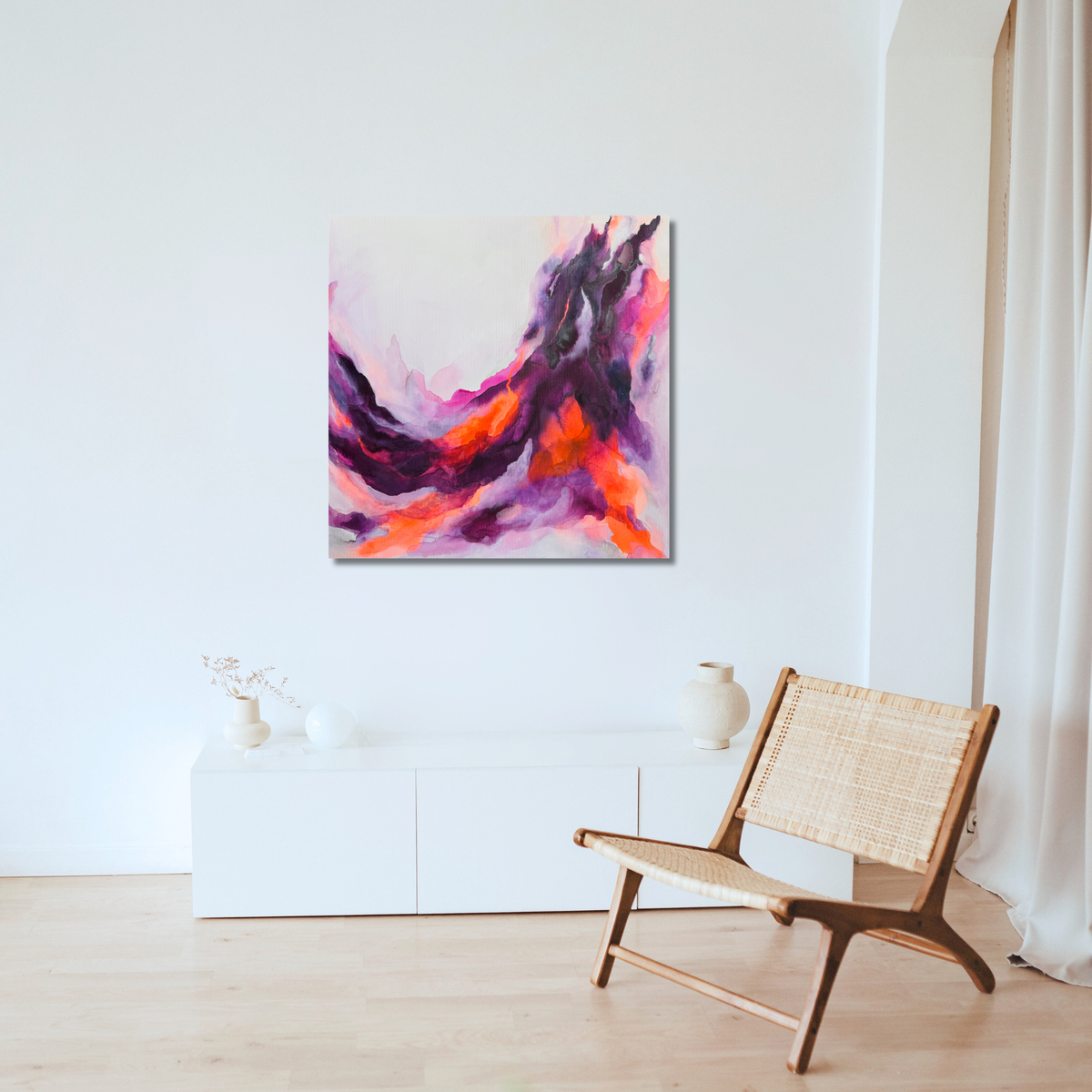 "Metamorphose 7" Acryl auf Leinwand, Größe: 80 x 80 x 4,0 cm (BxHxT)