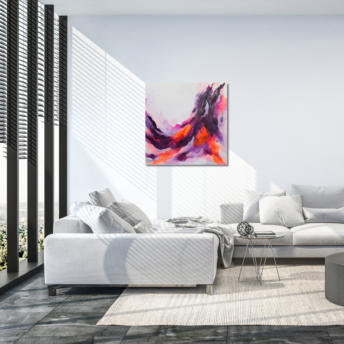 "Metamorphose 7" Acryl auf Leinwand, Größe: 80 x 80 x 4,0 cm (BxHxT)