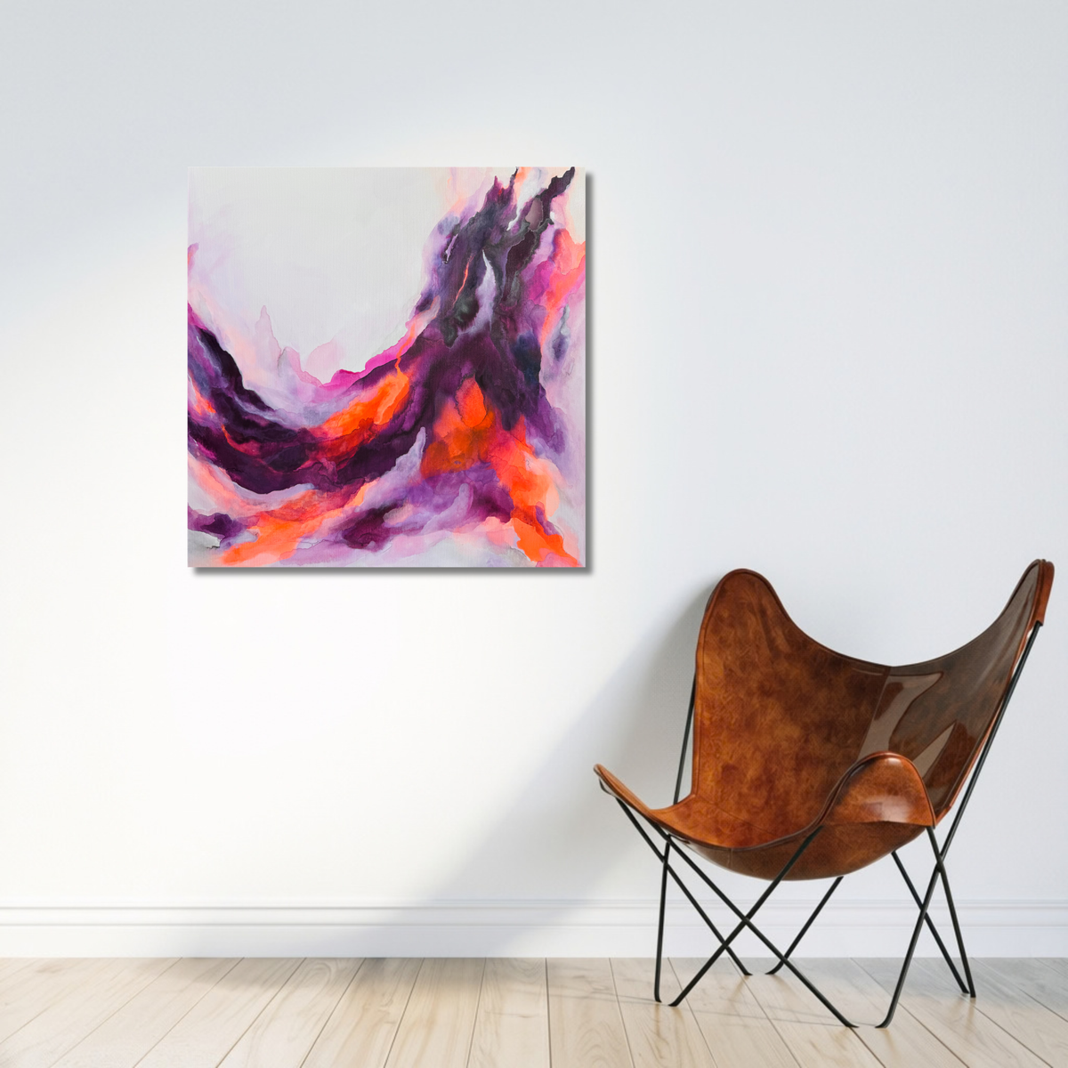 "Metamorphose 7" Acryl auf Leinwand, Größe: 80 x 80 x 4,0 cm (BxHxT)