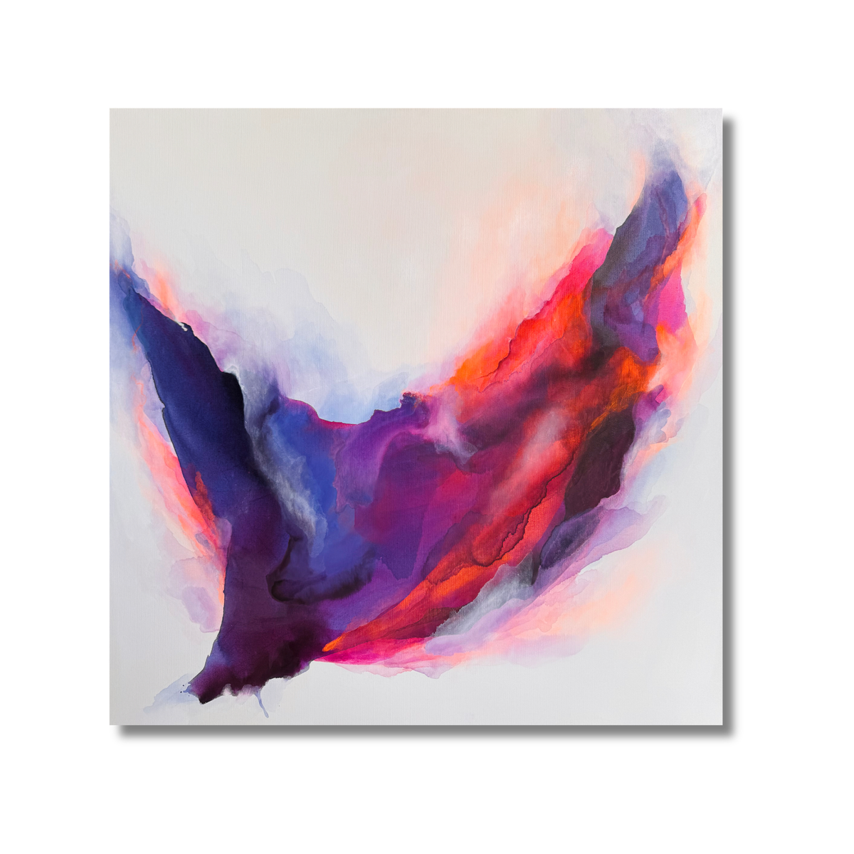 "Metamorphose 9" Acryl auf Leinwand, Größe: 100 x 100 x 4,5 cm (BxHxT)