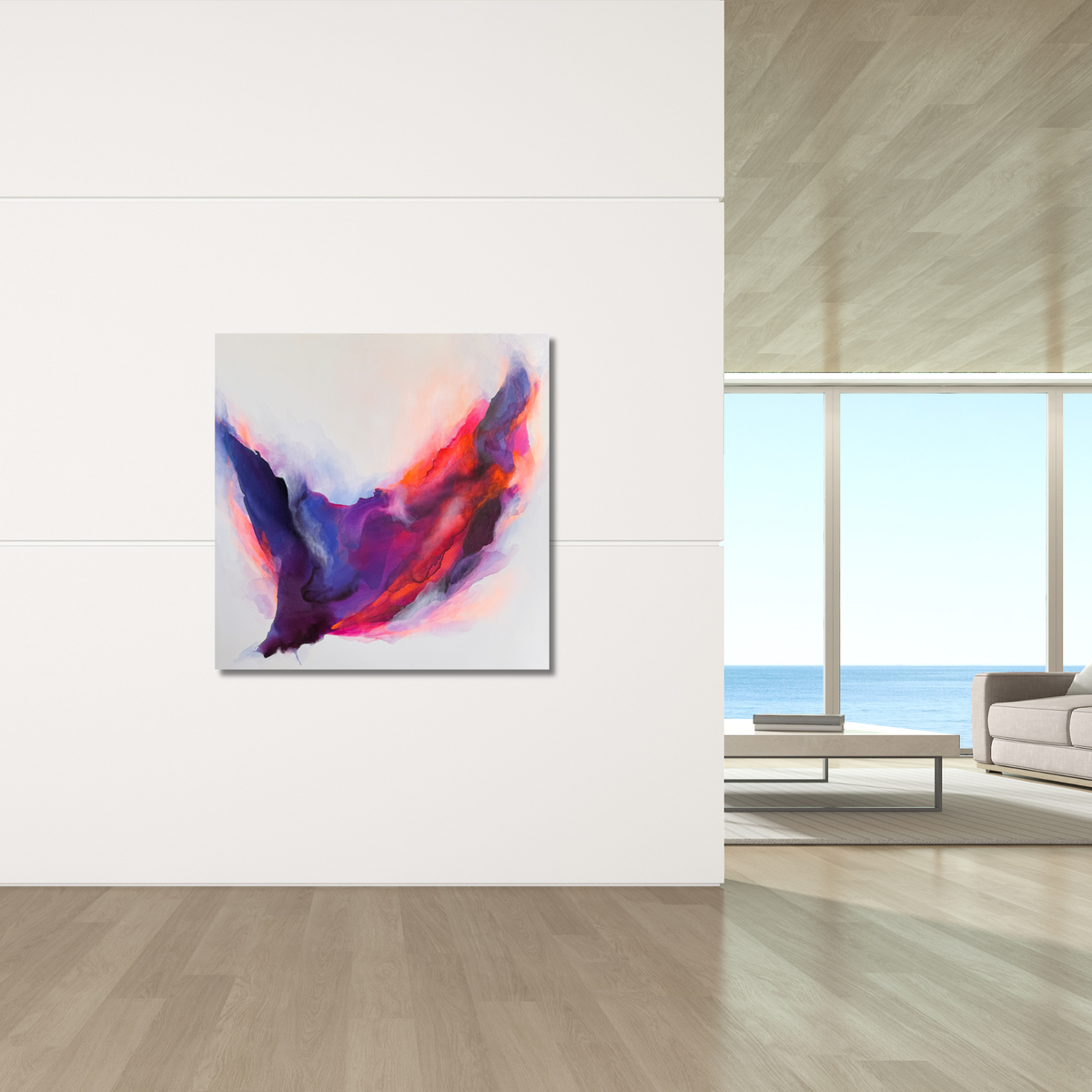 "Metamorphose 9" Acryl auf Leinwand, Größe: 100 x 100 x 4,5 cm (BxHxT)