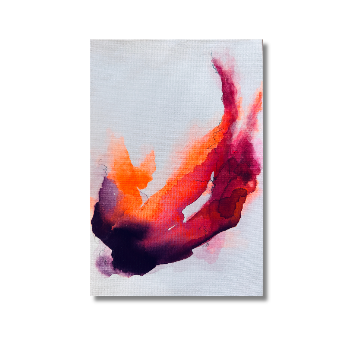 "Transformation S 19" Mixed Media auf unbespannter Leinwand, Größe: 20 x 30 cm (BxH)
