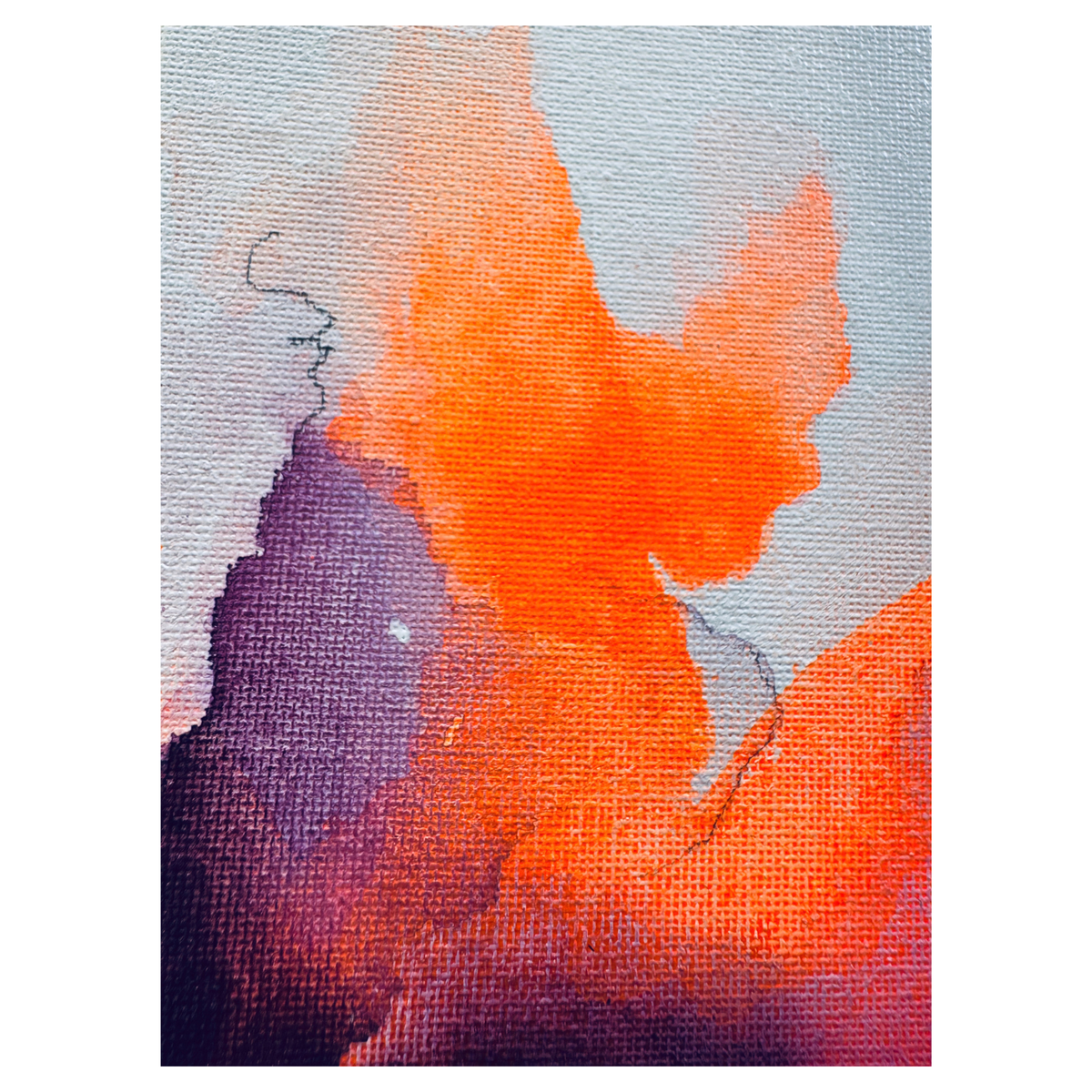 "Transformation S 19" Mixed Media auf unbespannter Leinwand, Größe: 20 x 30 cm (BxH)