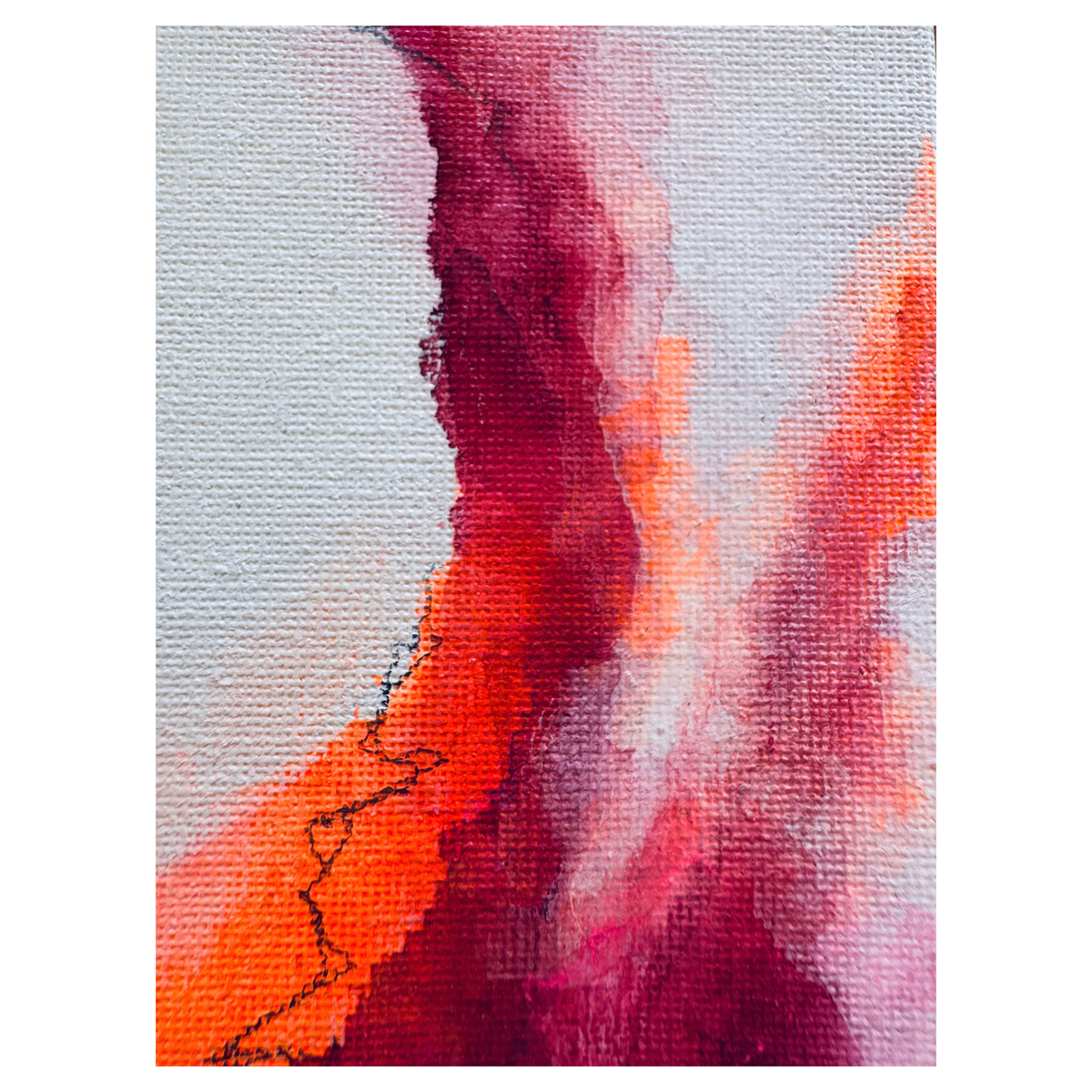 "Transformation S 19" Mixed Media auf unbespannter Leinwand, Größe: 20 x 30 cm (BxH)